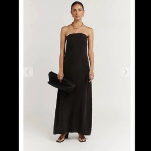 Dissh estelle black cocoon midi dress- never worn